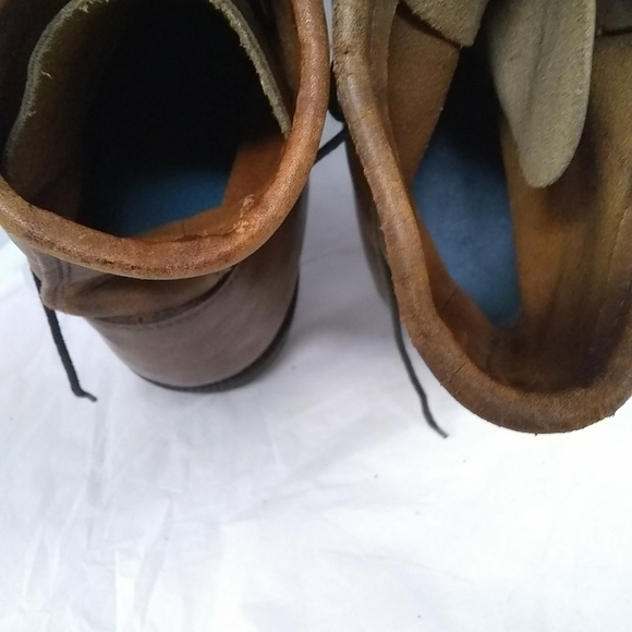 Durango Combat Boots Brown Leather Men's Loop Lace Up Size 13D - Picture 9 of 11